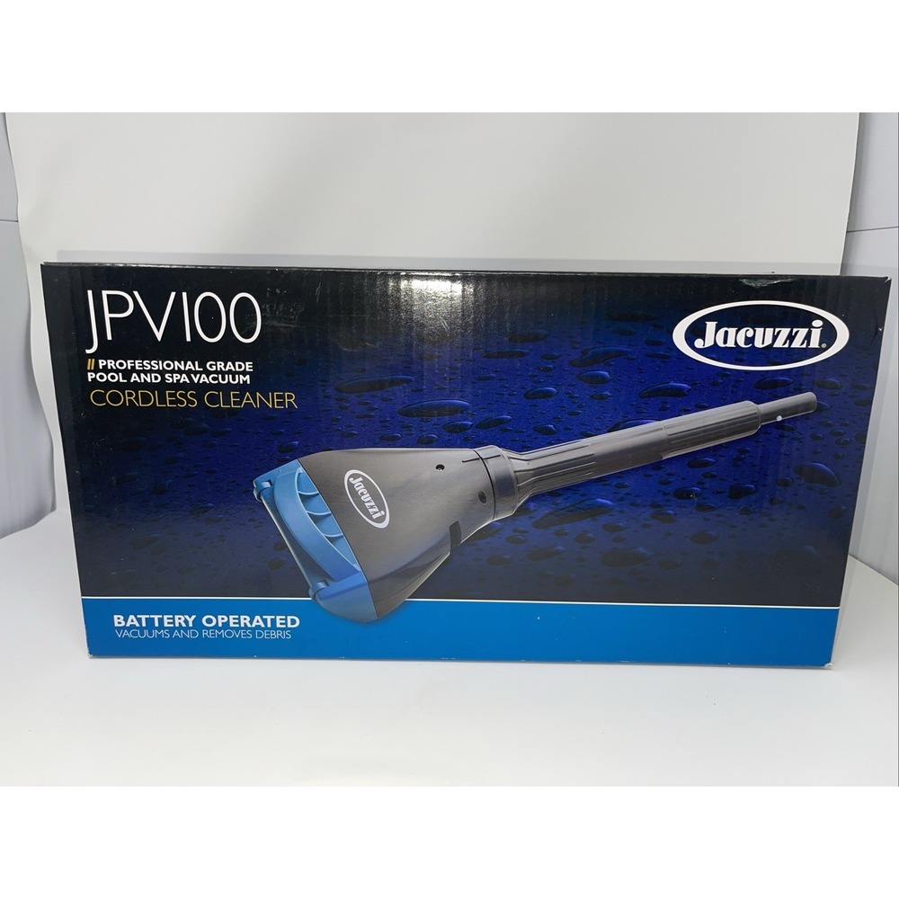Jacuzzi JPV100 Professional Grade Pool and Spa Vacuum Cordless Cleaner NIB